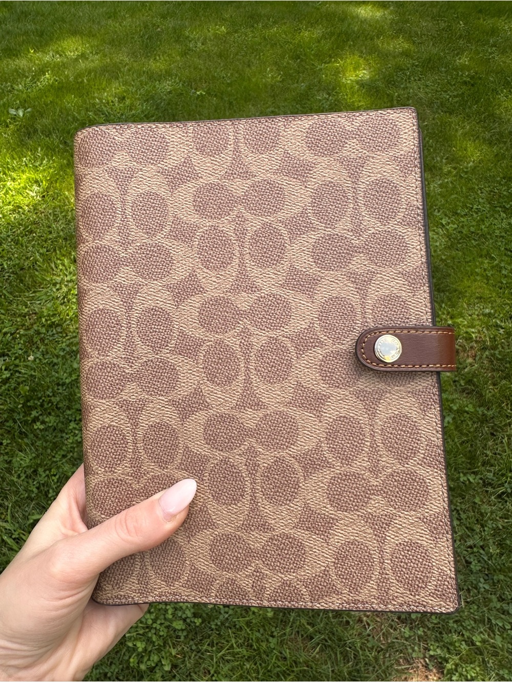 Coach Signature Canvas Notebook – Brand New